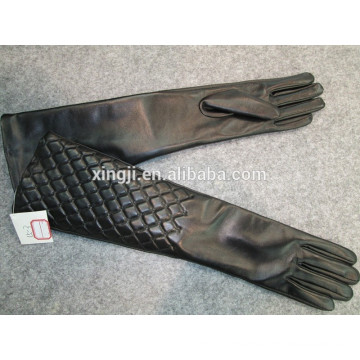 top quality woment finger gloves long sheepskin leather gloves